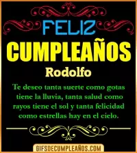 GIF Frases de Cumpleaños Rodolfo